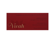 Indian wedding card with multicolor inserts